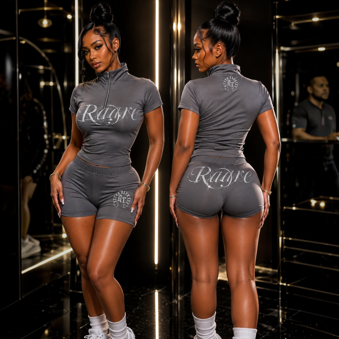 “She’s Raare” Shorts(Gray)