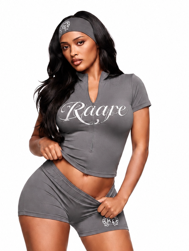 “She’s Raare” Shorts(Gray)