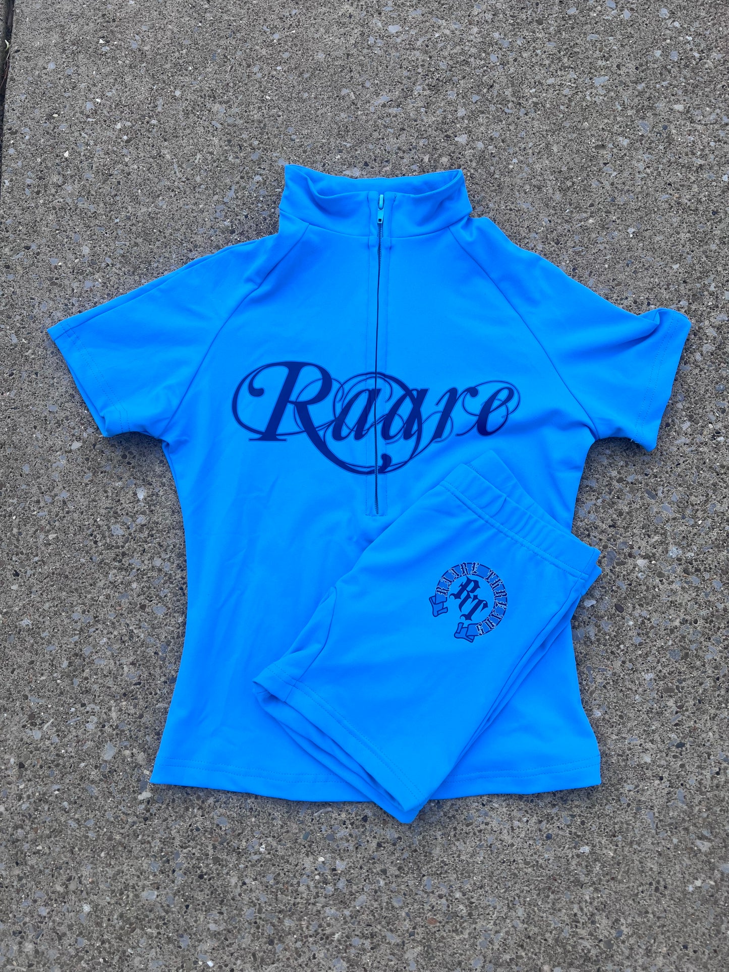 “She’s Raare” Quarter Zip Shirt (Blue)