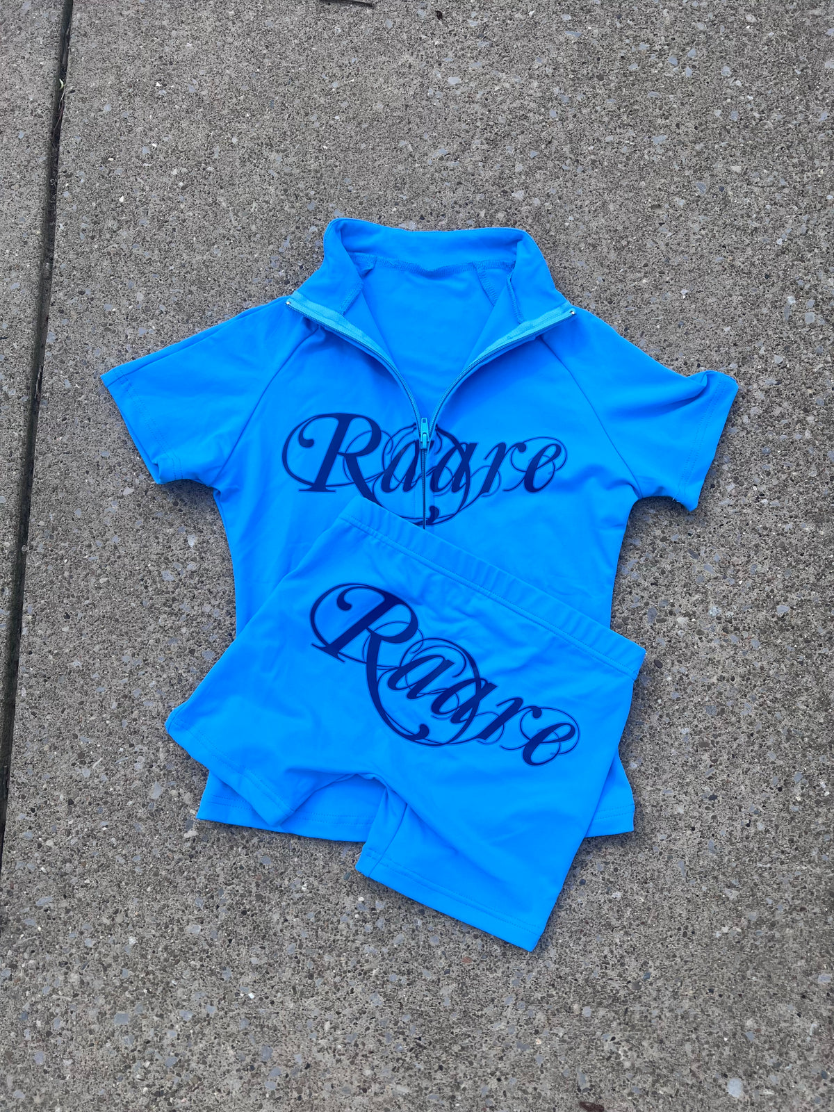 “She’s Raare” Quarter Zip Shirt (Blue)