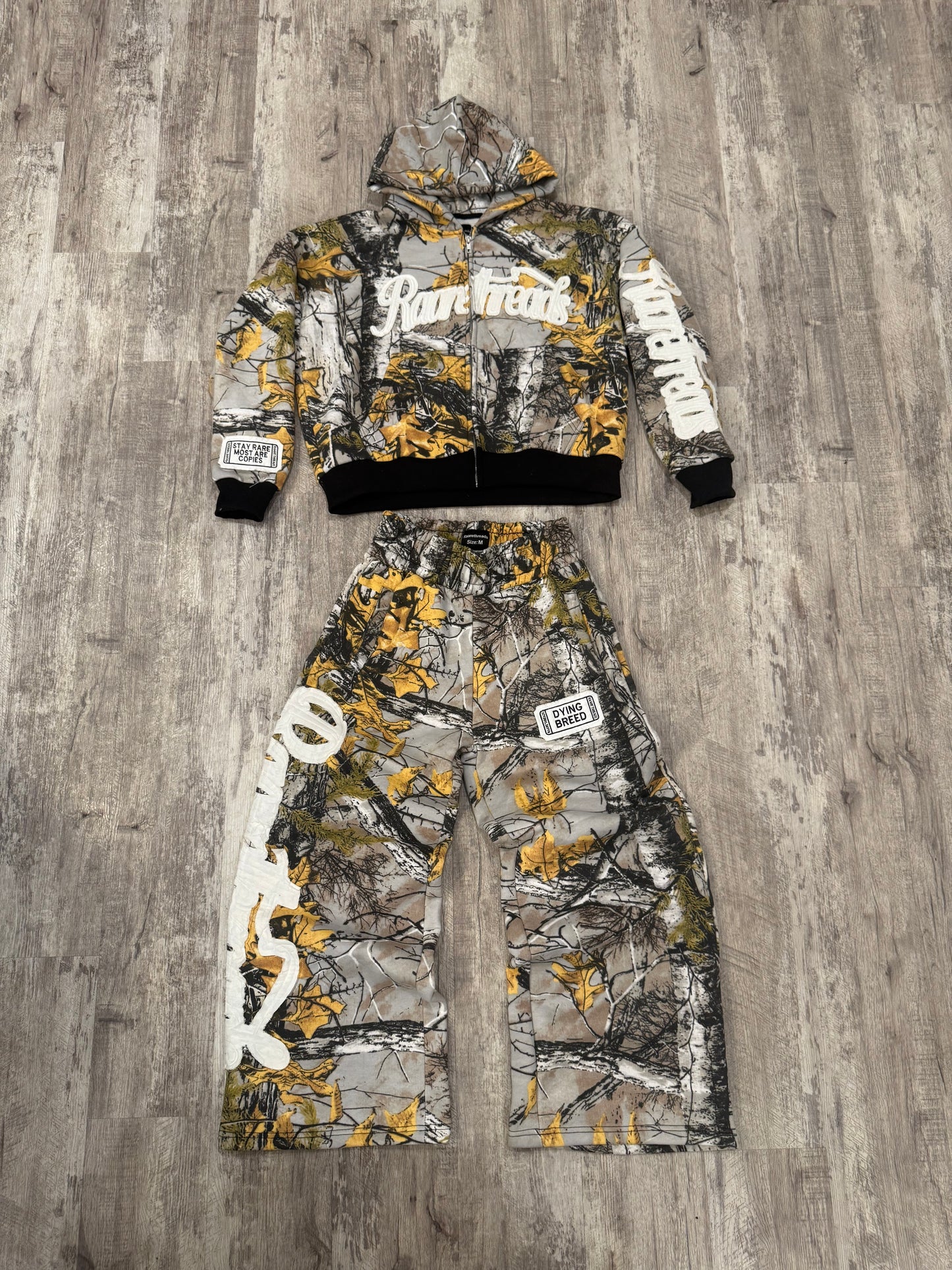 “STAY RARE MOST ARE COPIES” WINTER CAMO JACKET