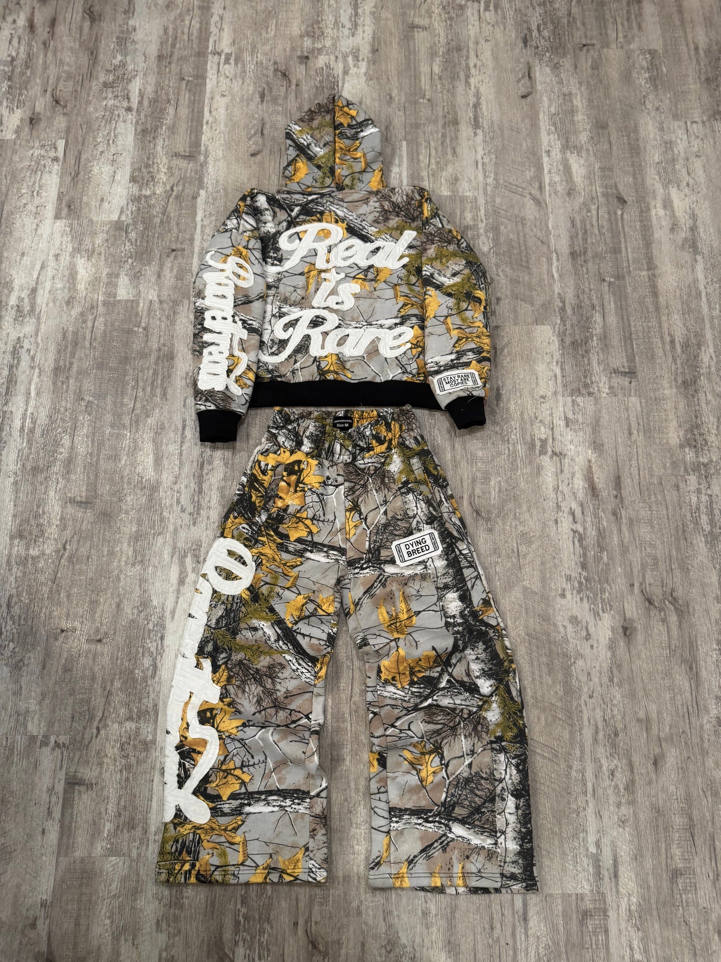 “STAY RARE MOST ARE COPIES” WINTER CAMO JACKET