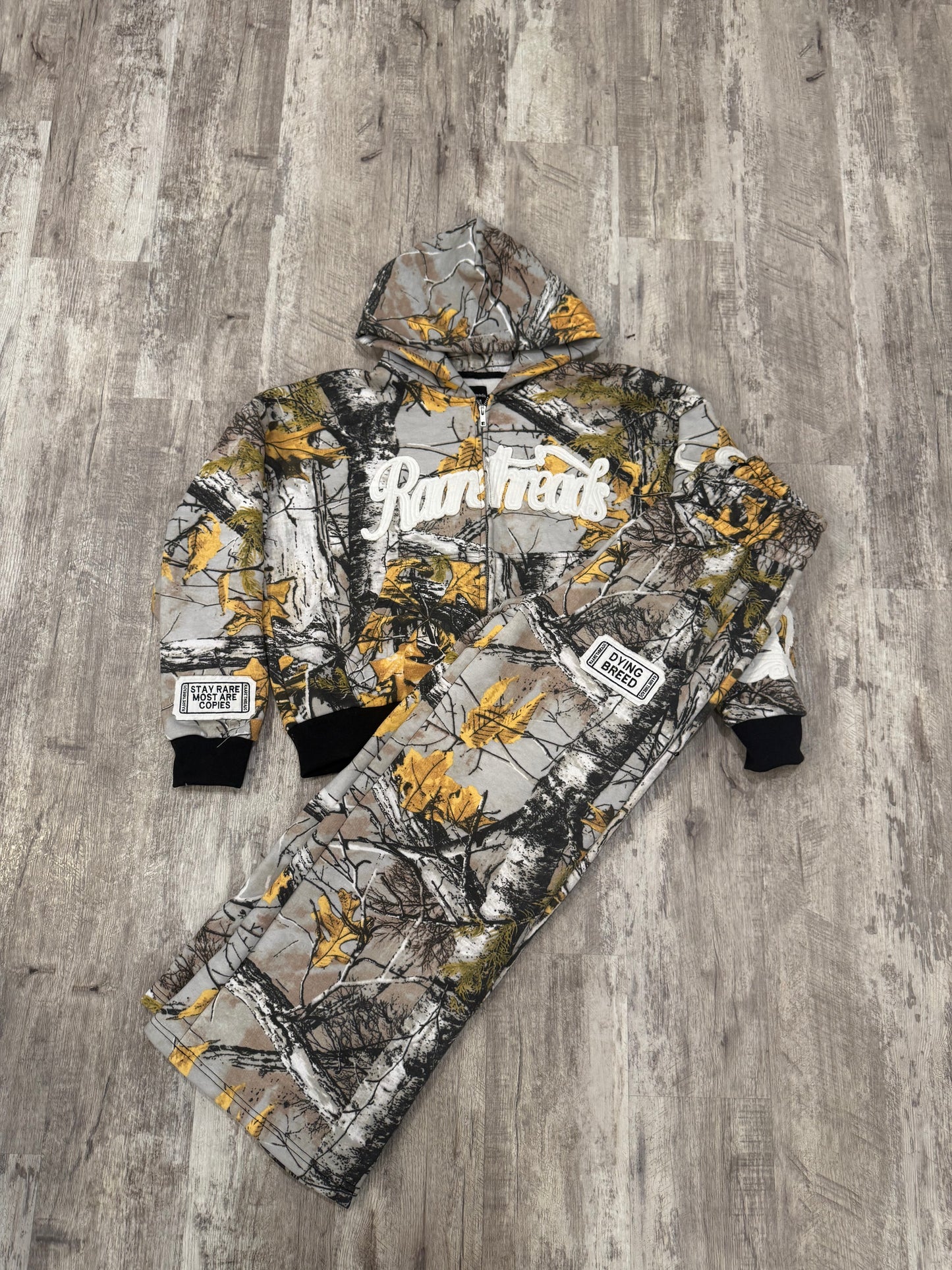 “STAY RARE MOST ARE COPIES” WINTER CAMO JACKET