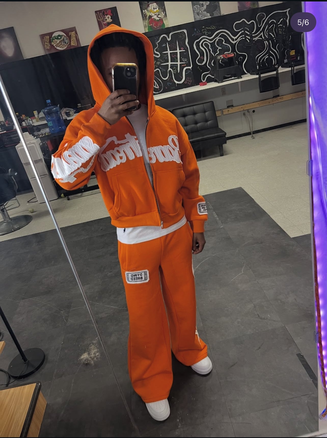 “STAY RARE MOST ARE COPIES“ ORANGE JACKET